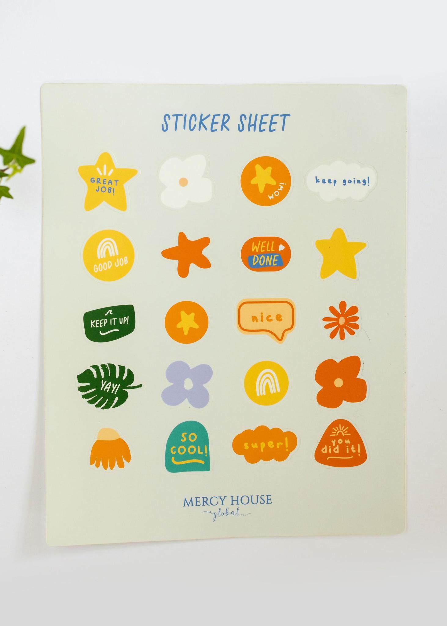 You Can Do It! | Reward Chart + Stickers - Mercy House Global