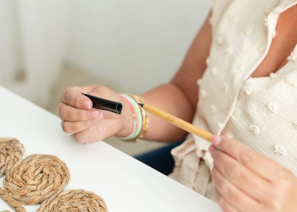 Never-Ending Bamboo Pencil + Leather Topper - Mercy House Global