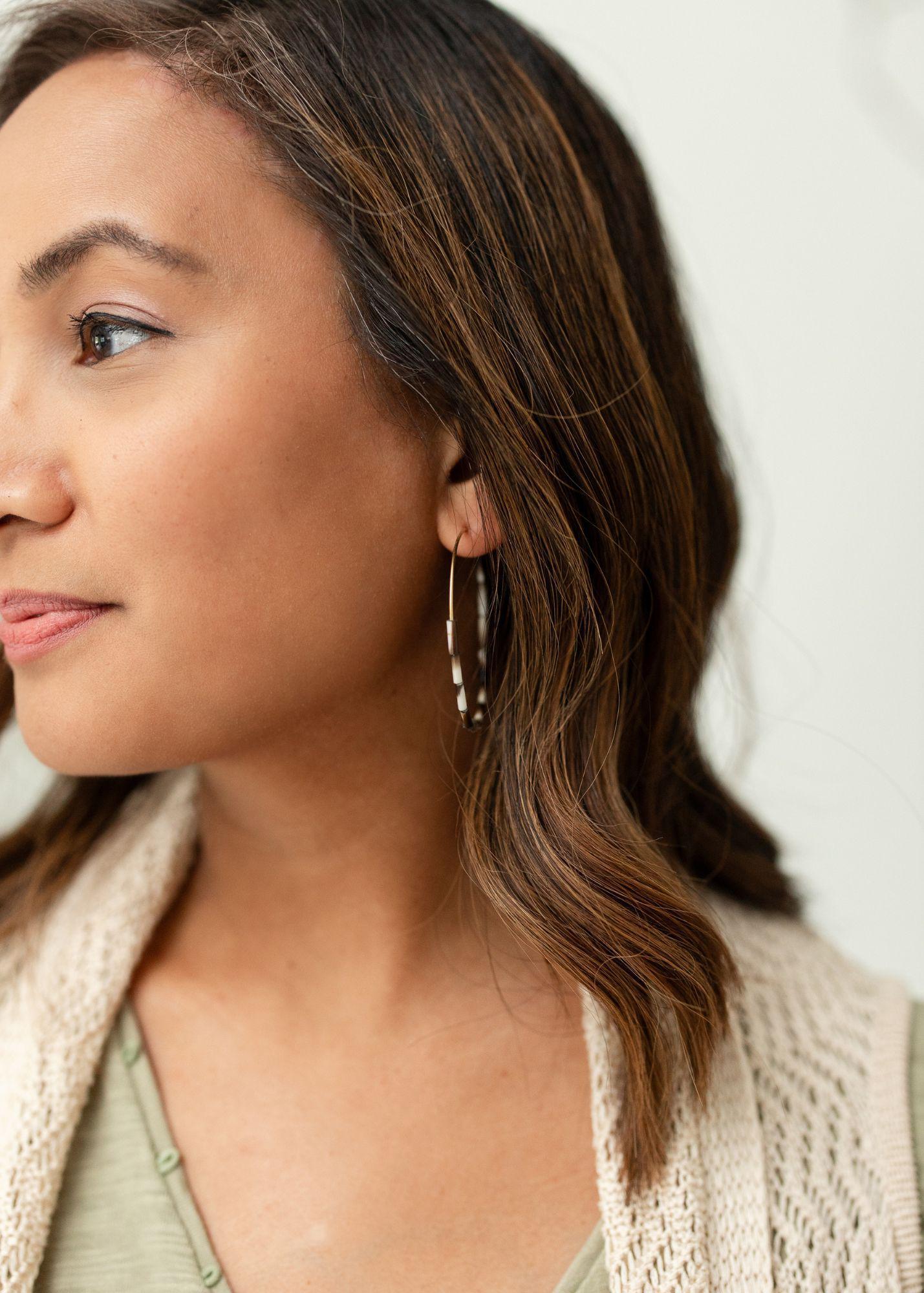 Horn Bead Hoops - Mercy House Global