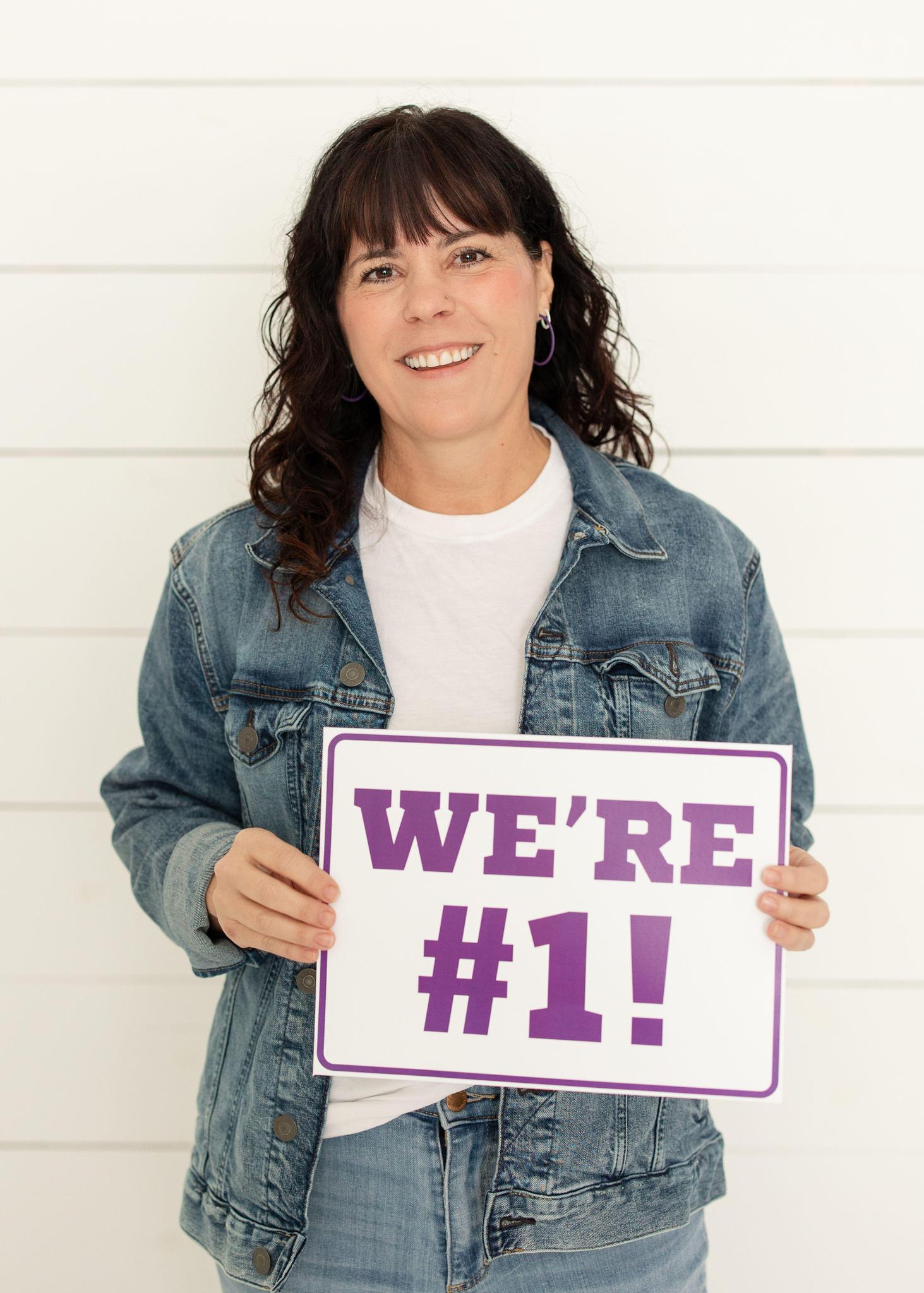 Purple | Medium Game Day Hoops