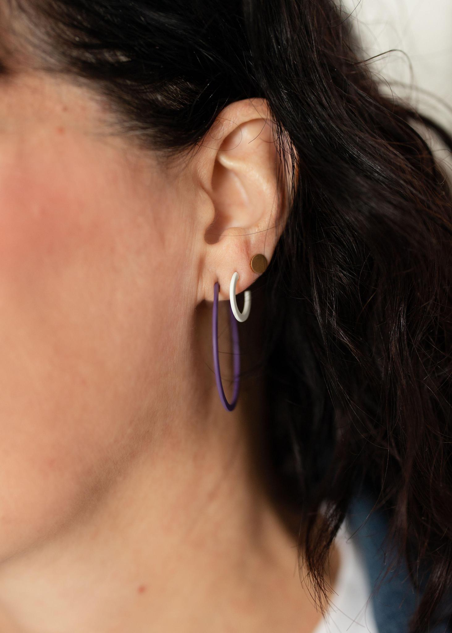 White | Small Game Day Hoops - Mercy House Global