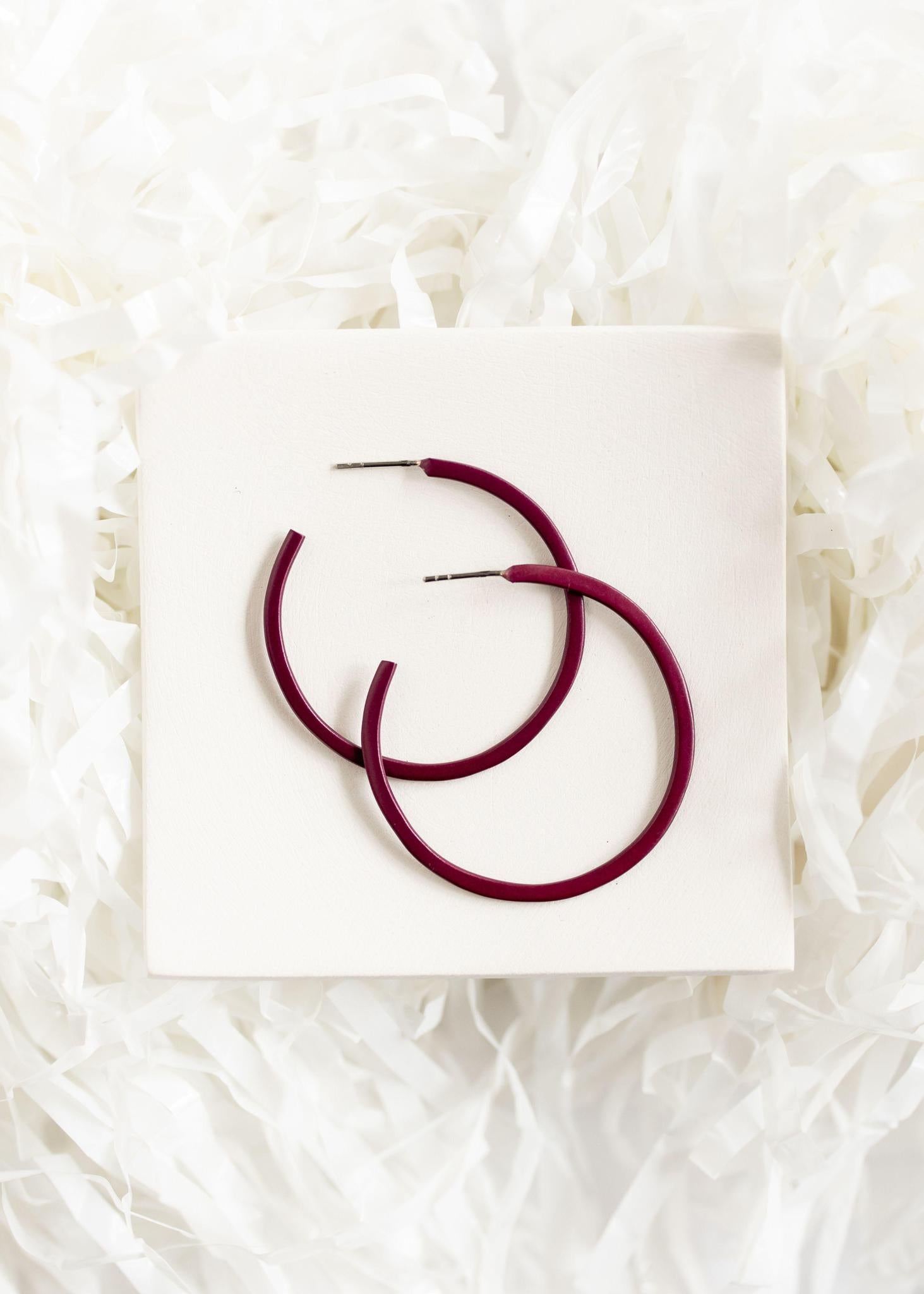 Maroon | Medium Game Day Hoops