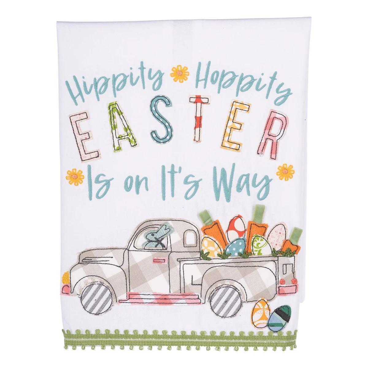 Hippity Hoppity Hooray Easter Tea Towel - Mercy House Global