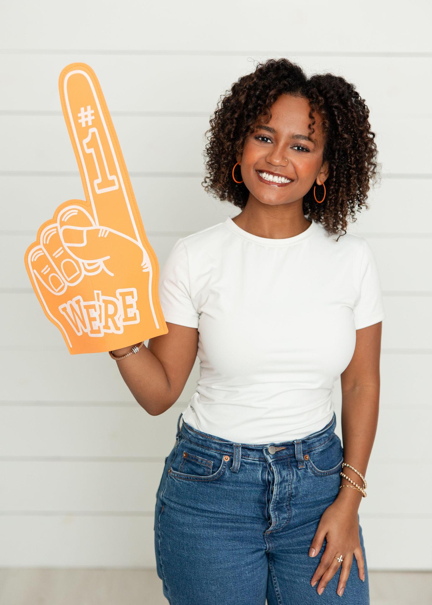 Orange | Medium Game Day Hoops