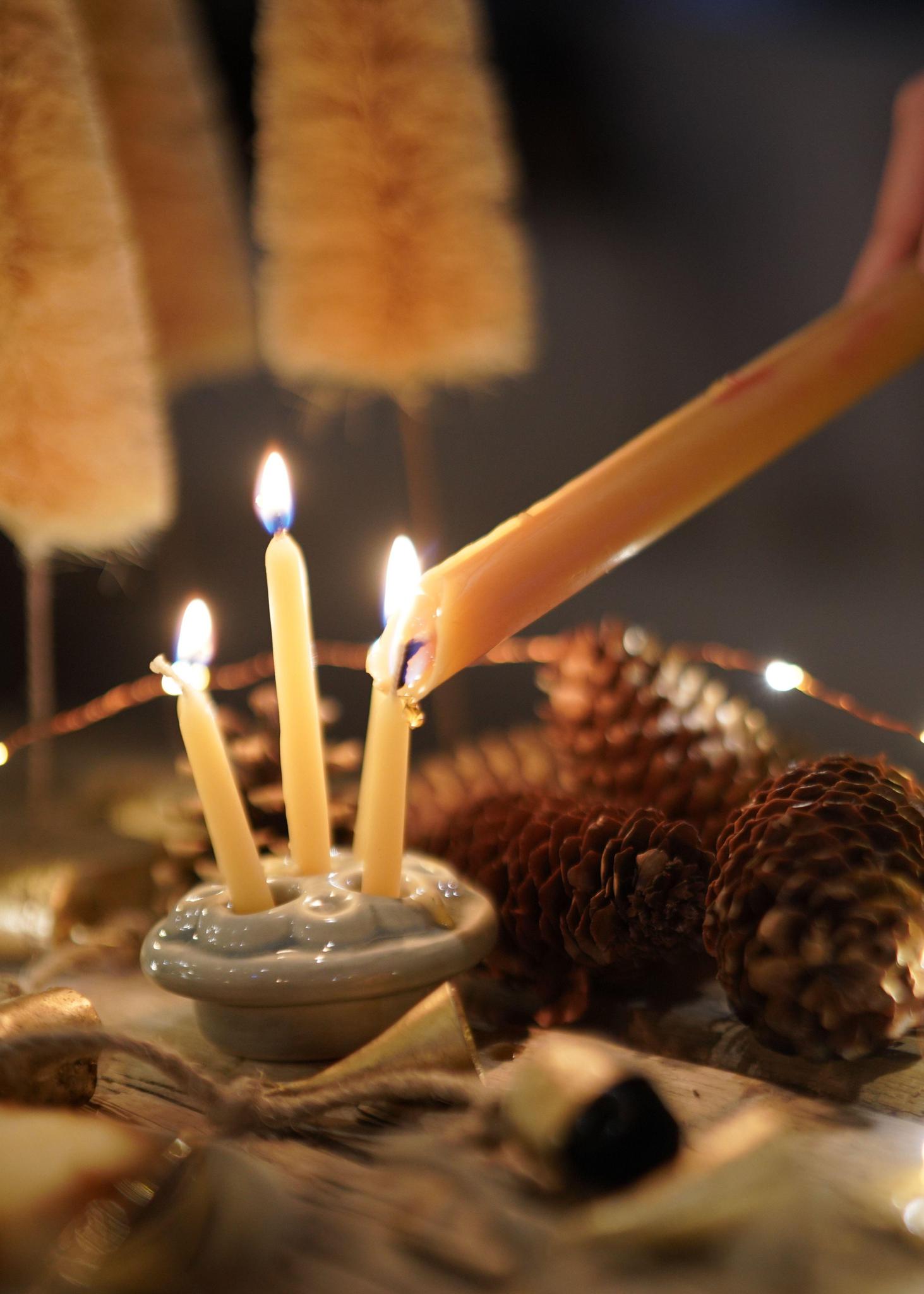 Beeswax Birthday Candles | Set of 12