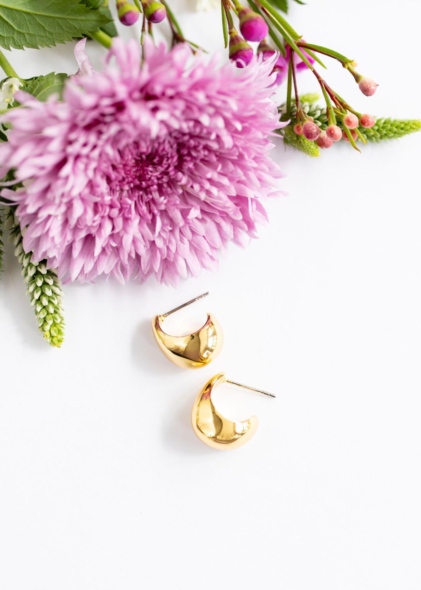 Teardrop Huggies | Silver or Gold