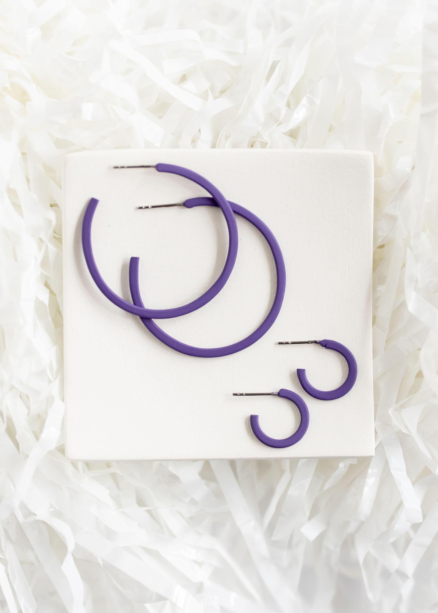 Purple | Medium Game Day Hoops