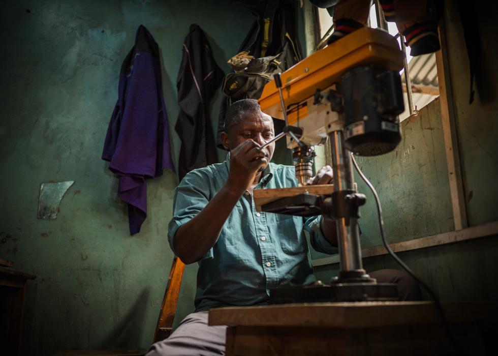 Black Horn Beaded Bracelet