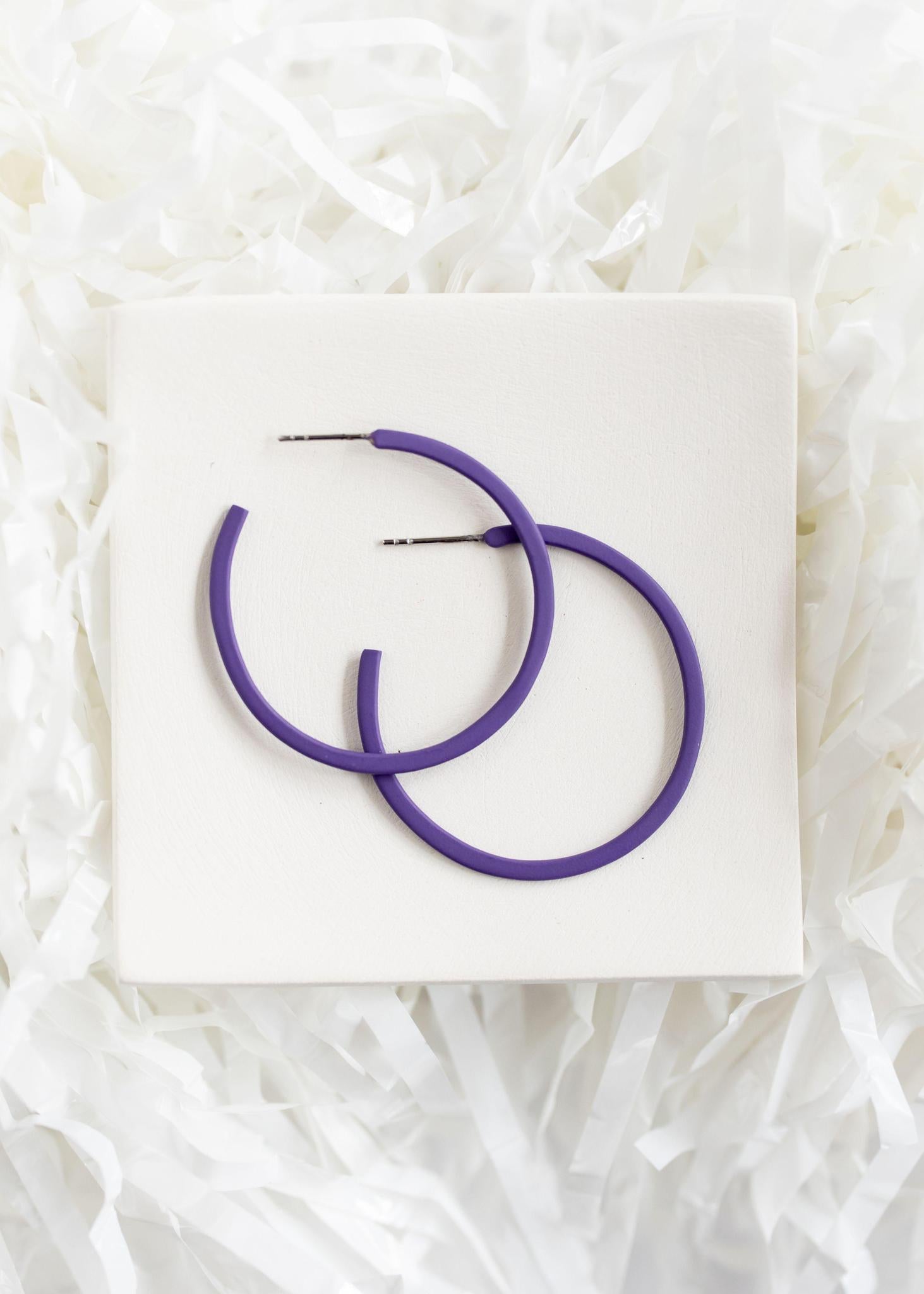 Purple | Medium Game Day Hoops