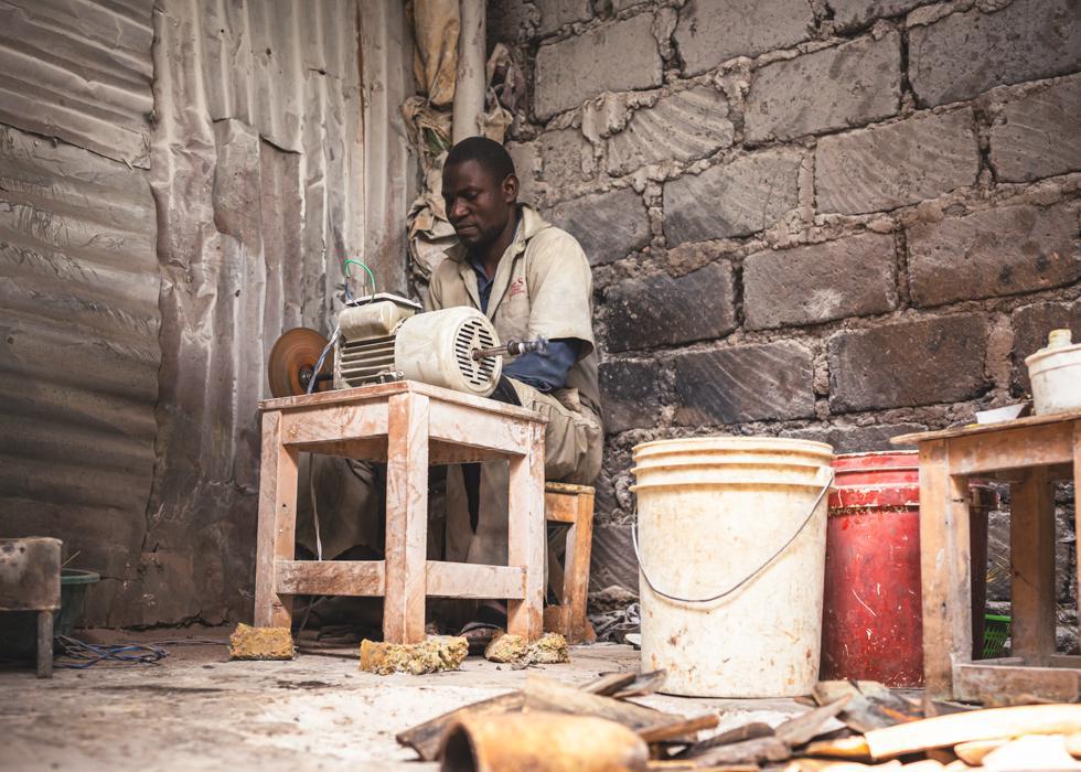 Black Horn Beaded Bracelet