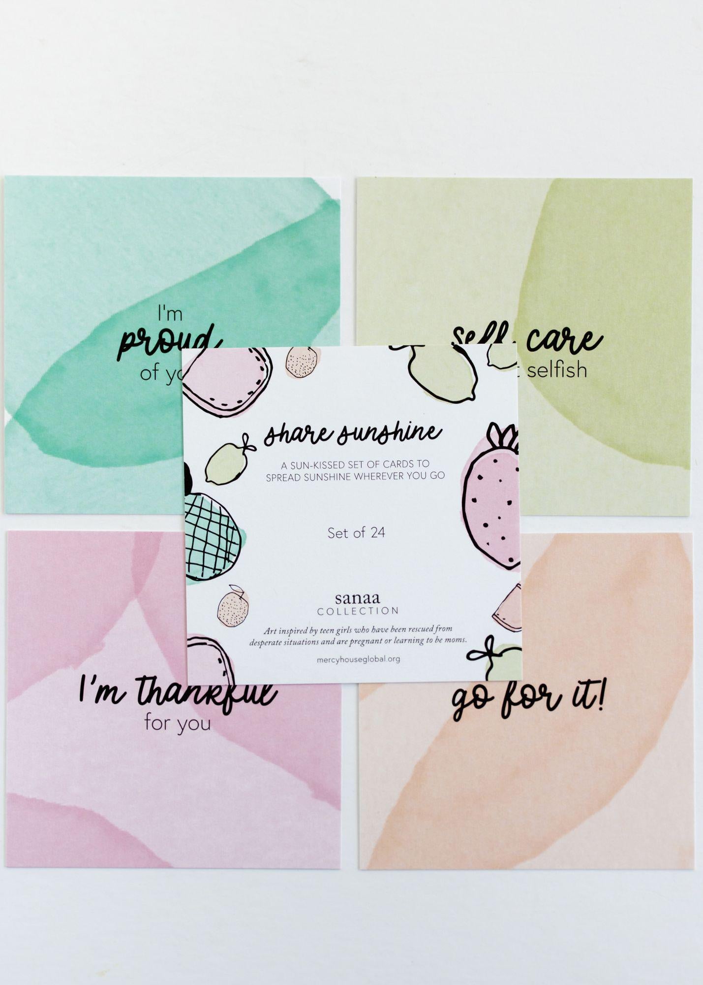 Abide Inspirational Cards | Set of 24 - Mercy House Global