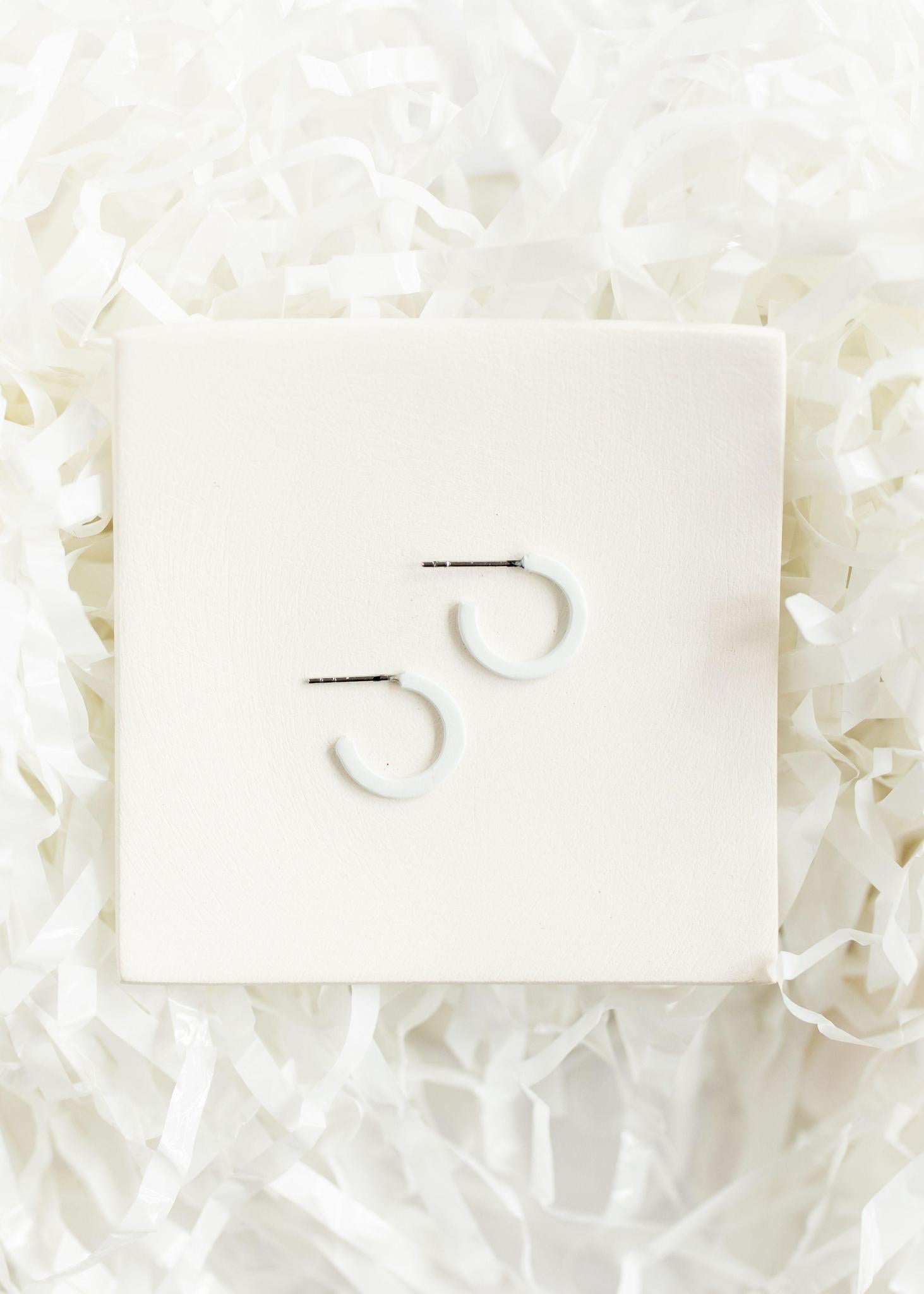 White | Small Game Day Hoops