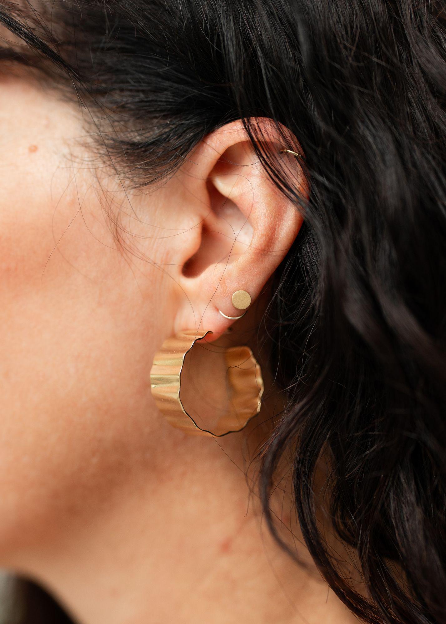 Crinkle Hoops | Silver or Gold - Mercy House Global