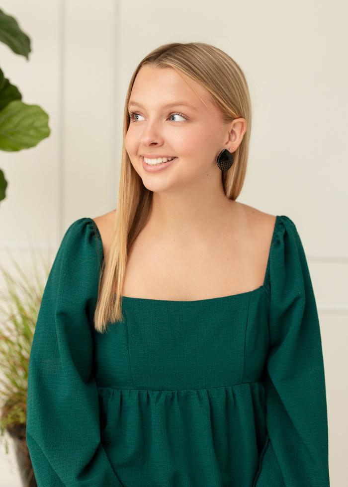 Brass Inlaid Horn Earrings