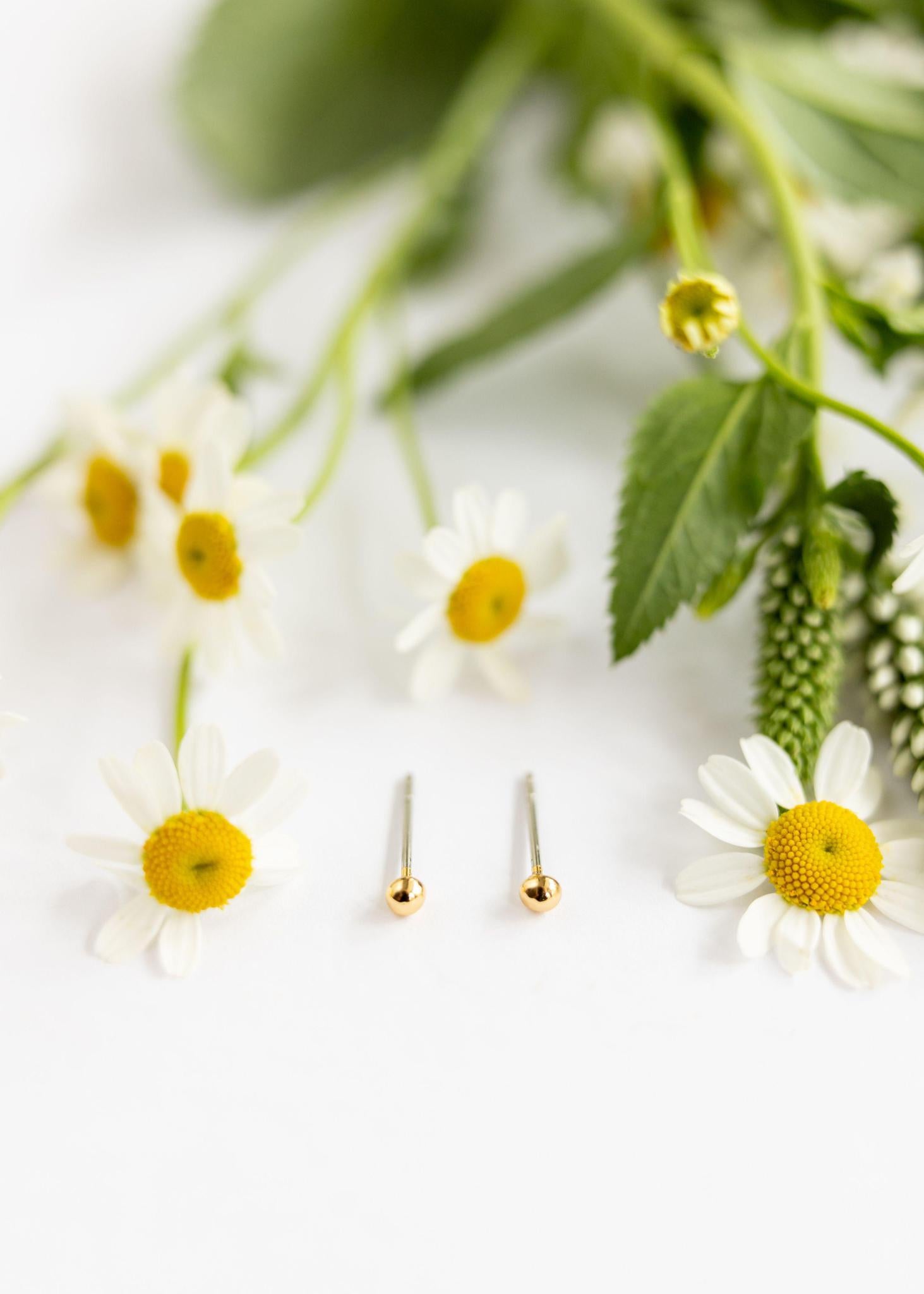 Small Ball Stud | Silver or Gold