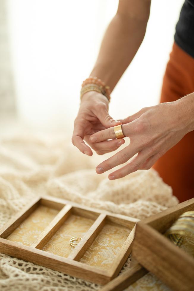 Hammered Brass Ring