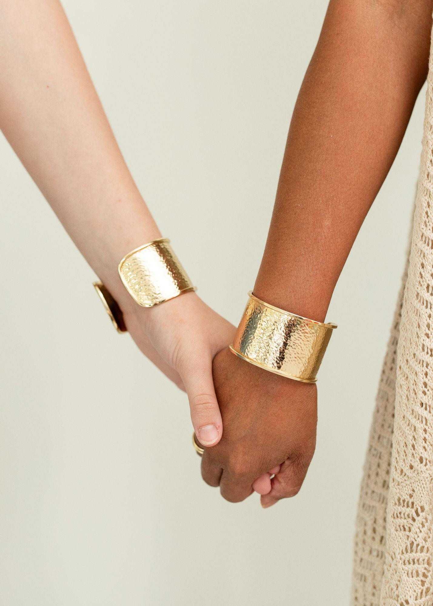Empowered Hammered Cuff - Mercy House Global