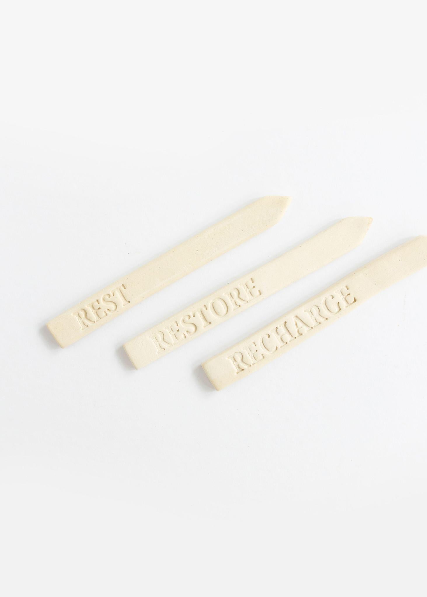 Ceramic Garden Stakes | Set of 3