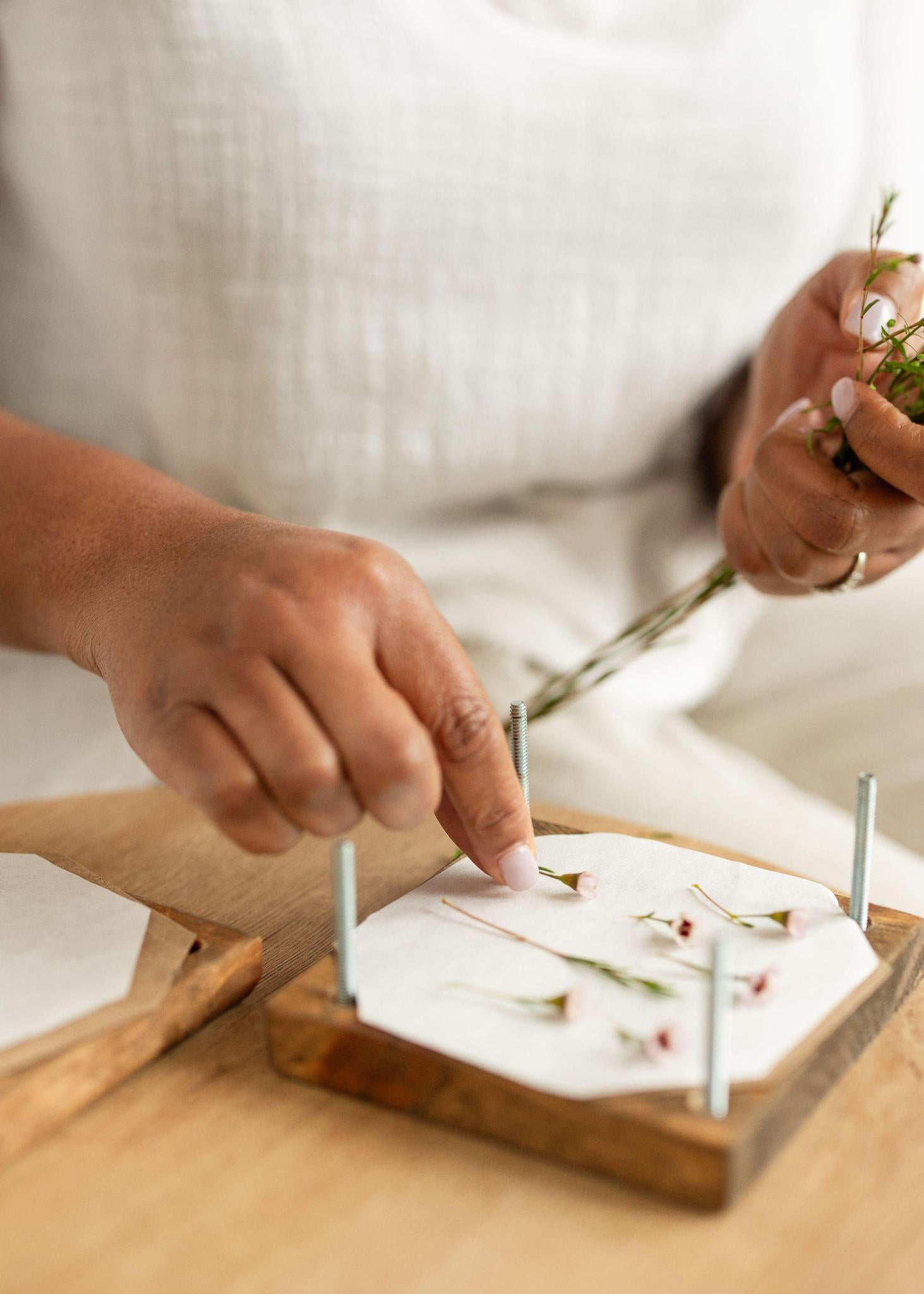 Natural Wood Flower Press