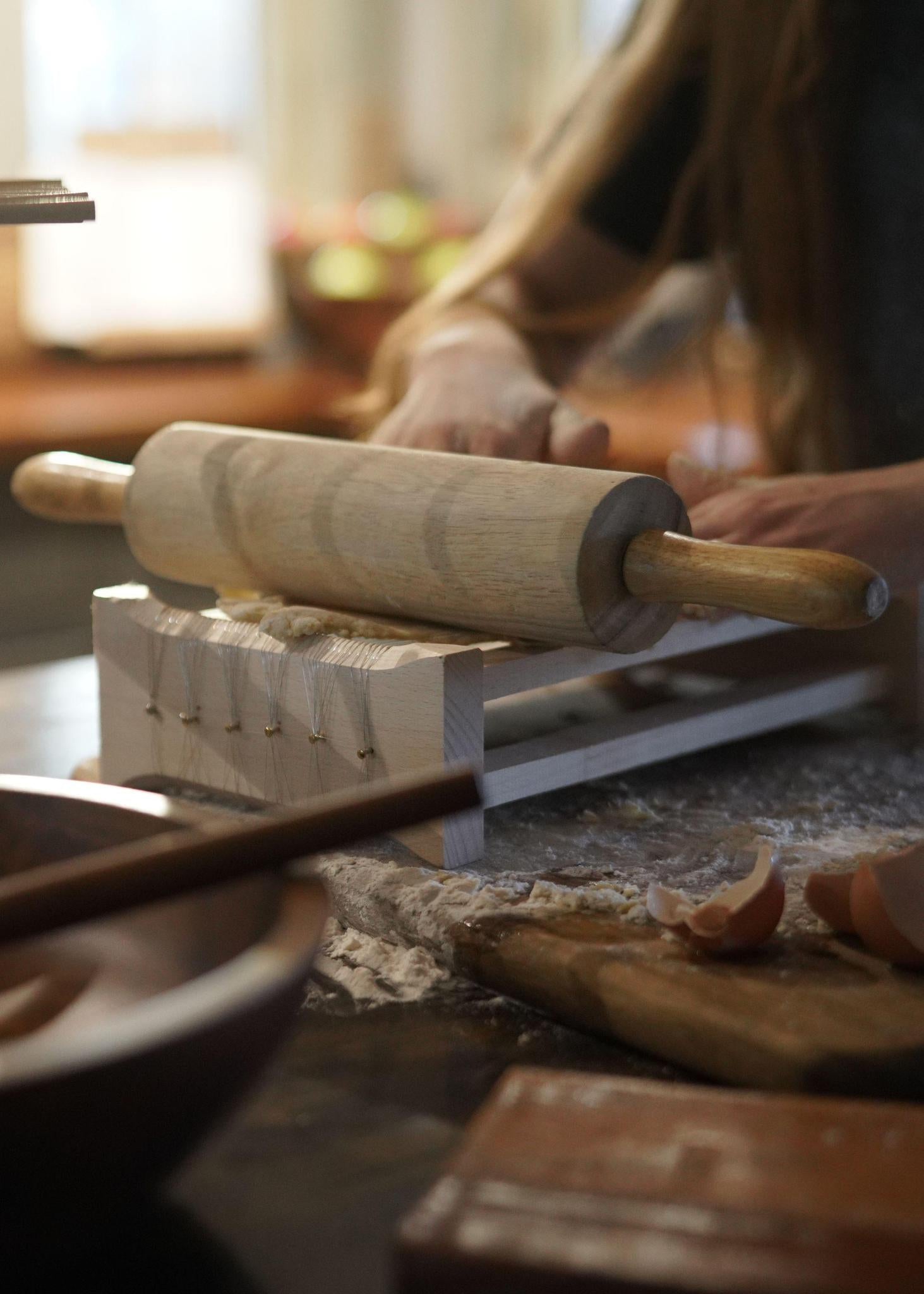 Italian Pasta Chitarra with Rolling Pin - Mercy House Global