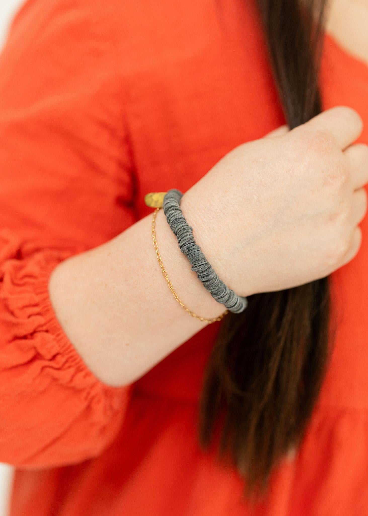 Bits of Leather Bracelet - Mercy House Global