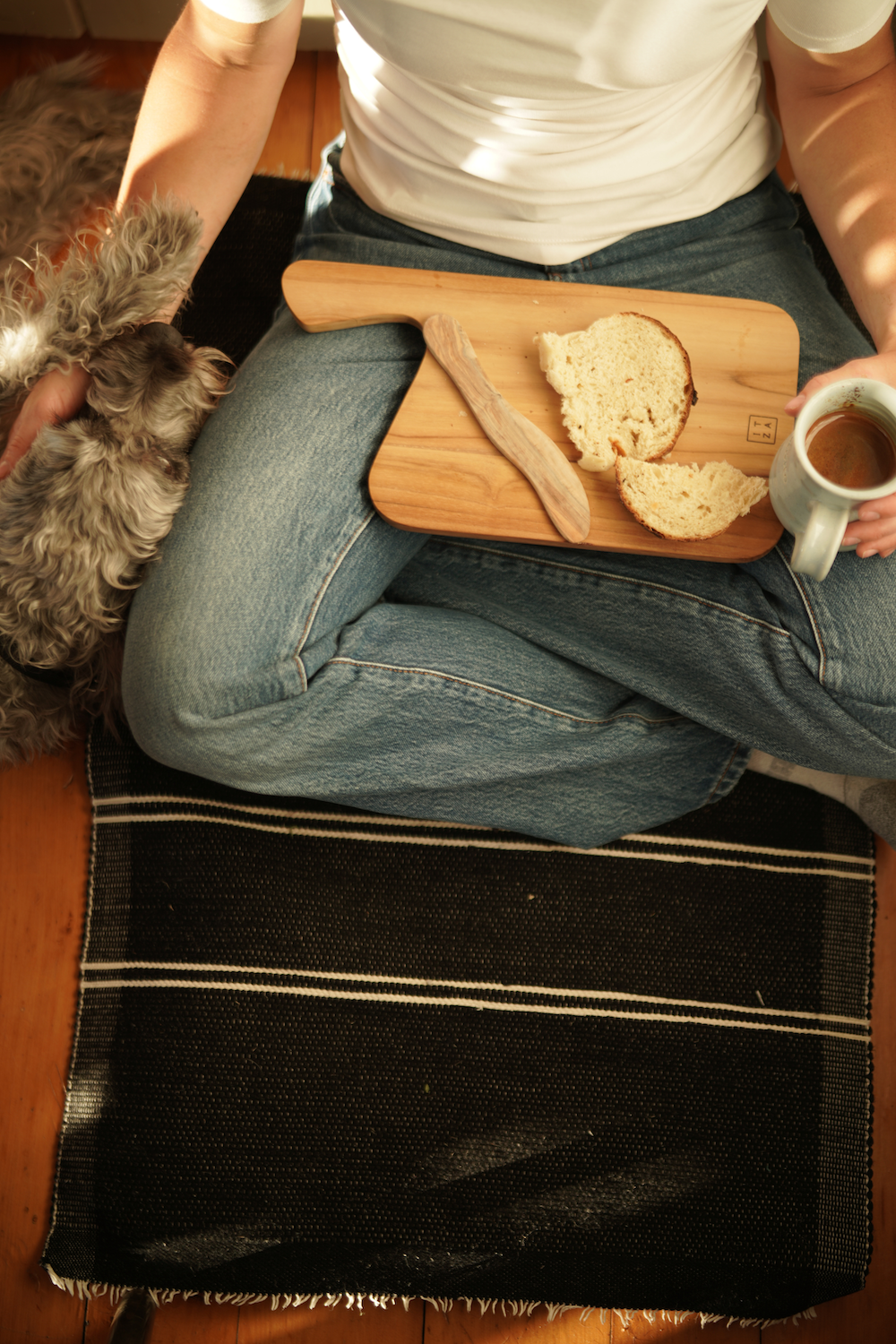 Cream and Black Miujiza Rug | 2' x 3' - Mercy House Global