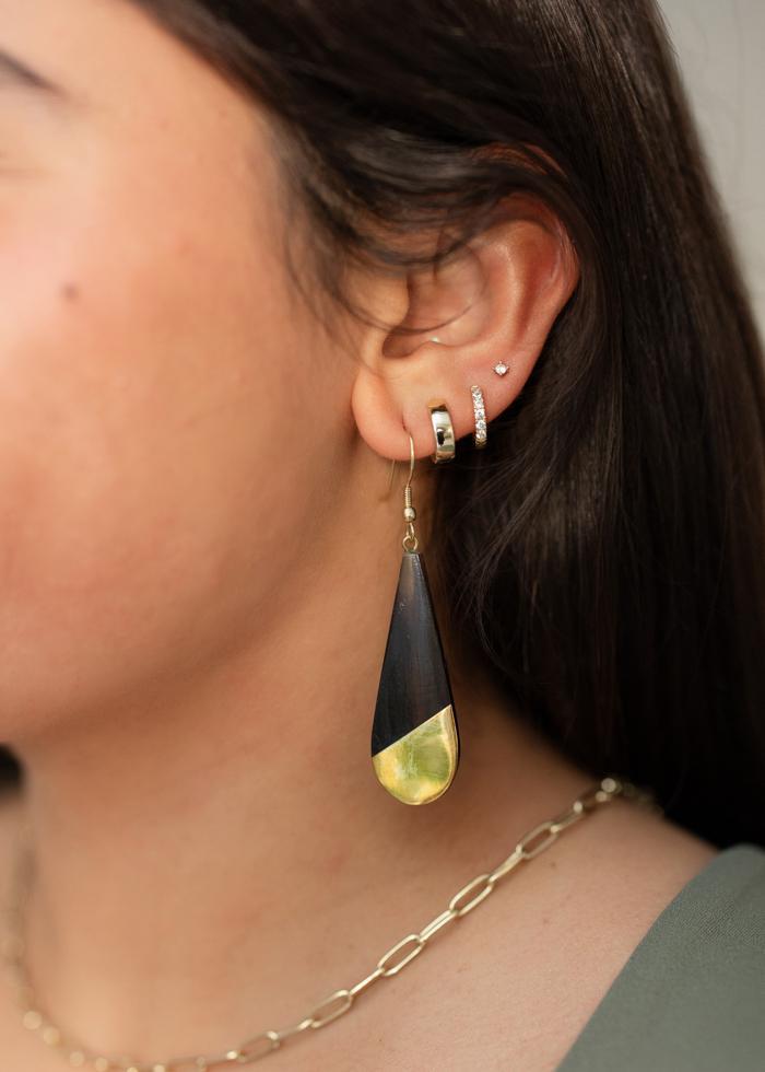 Midnight Teardrop Earrings