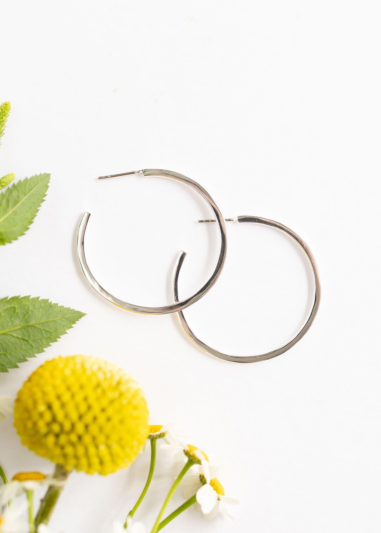 Medium Hoops | Silver or Gold