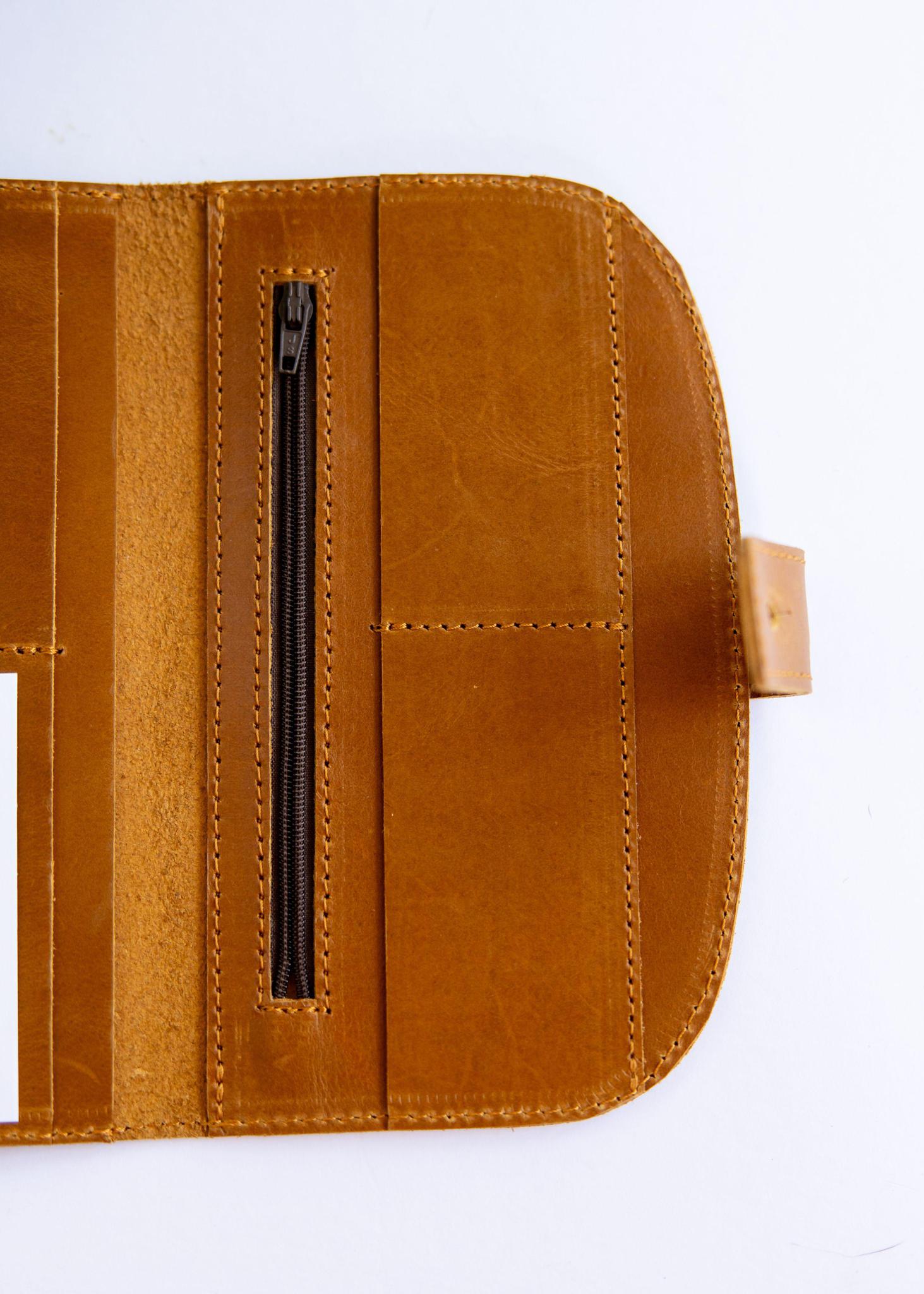 Curved Leather Wallet - Mercy House Global