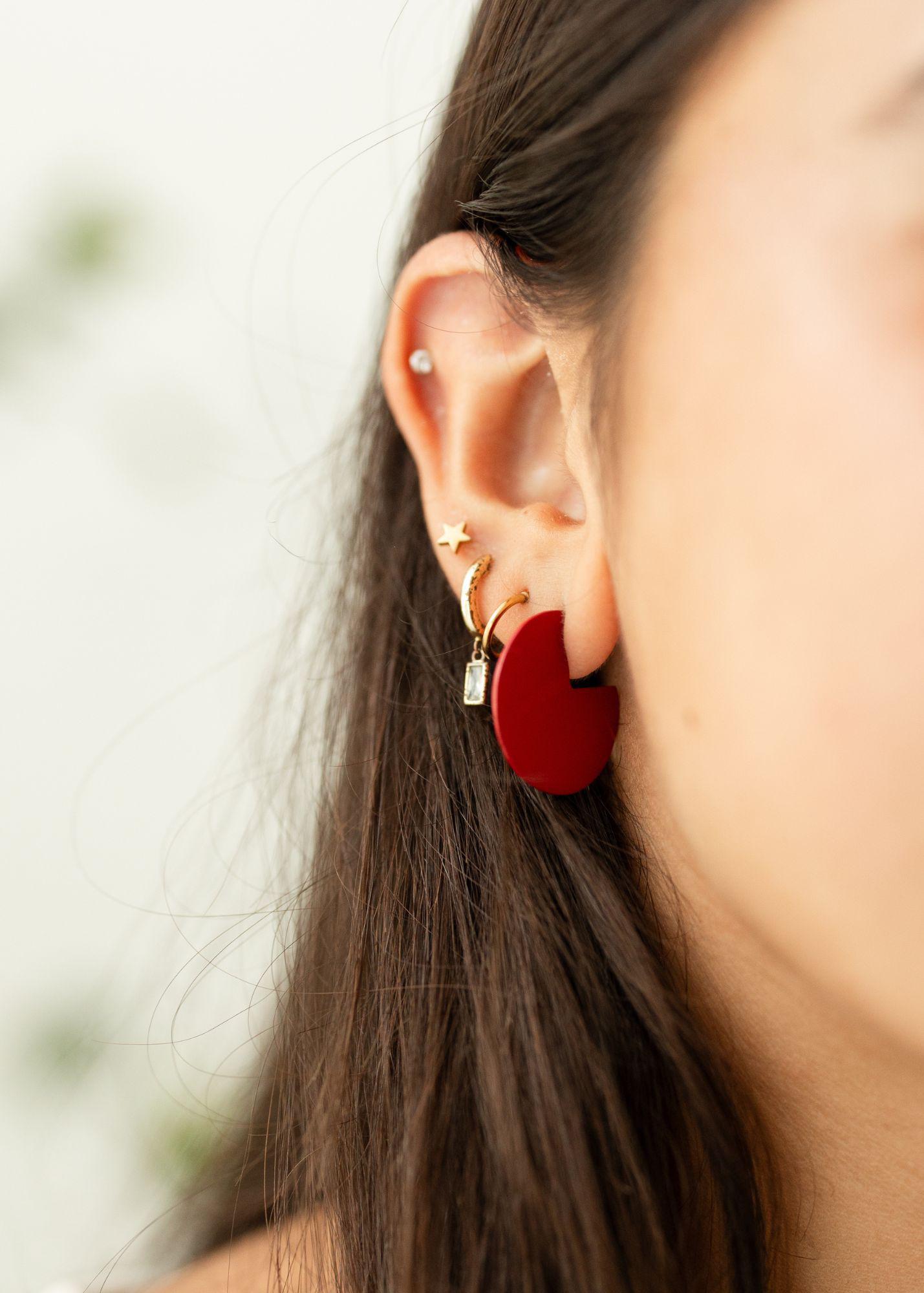 Scarlet Modern Disc Earrings - Mercy House Global