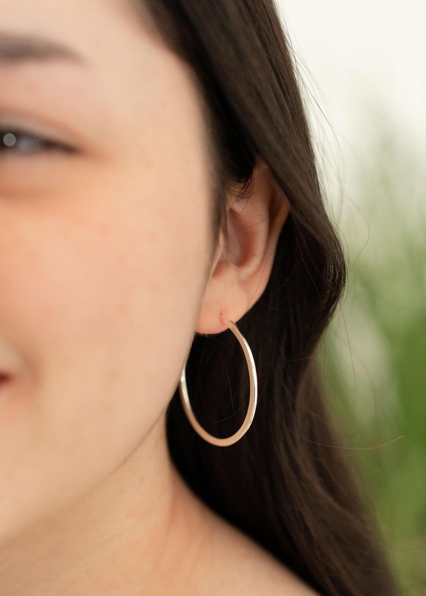 Medium Hoops | Silver or Gold