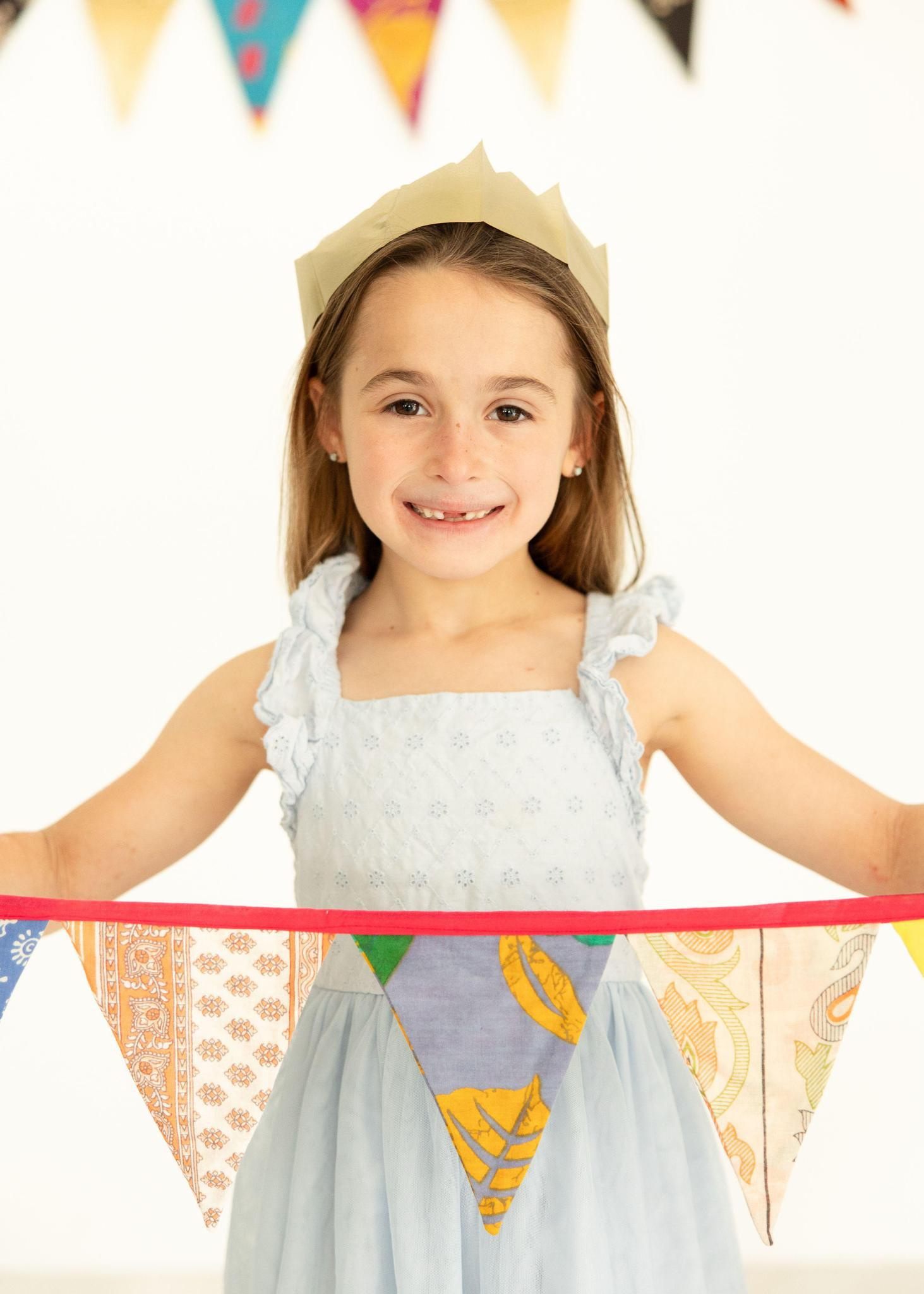 Brass Hooks | Set of 2 + Kantha Triangle Bunting