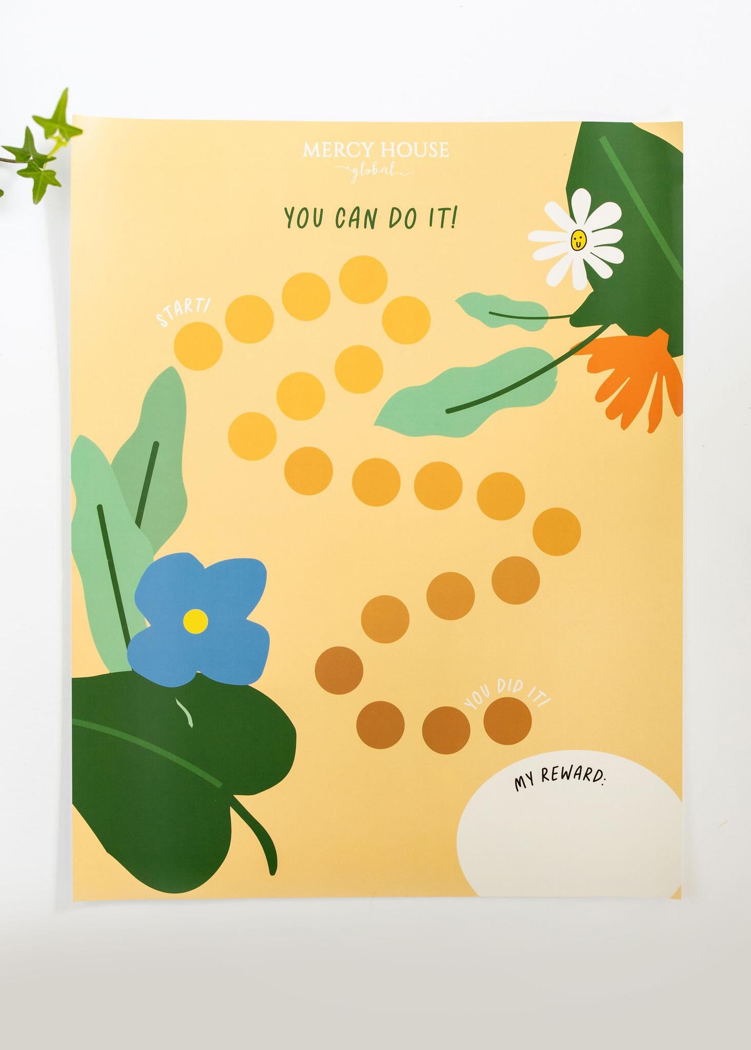 You Can Do It! | Reward Chart + Stickers - Mercy House Global