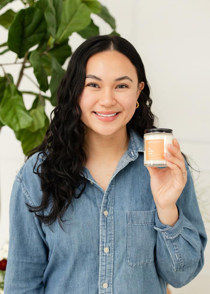 White Pumpkin + Tonka Candle | 5 oz Glass Jar