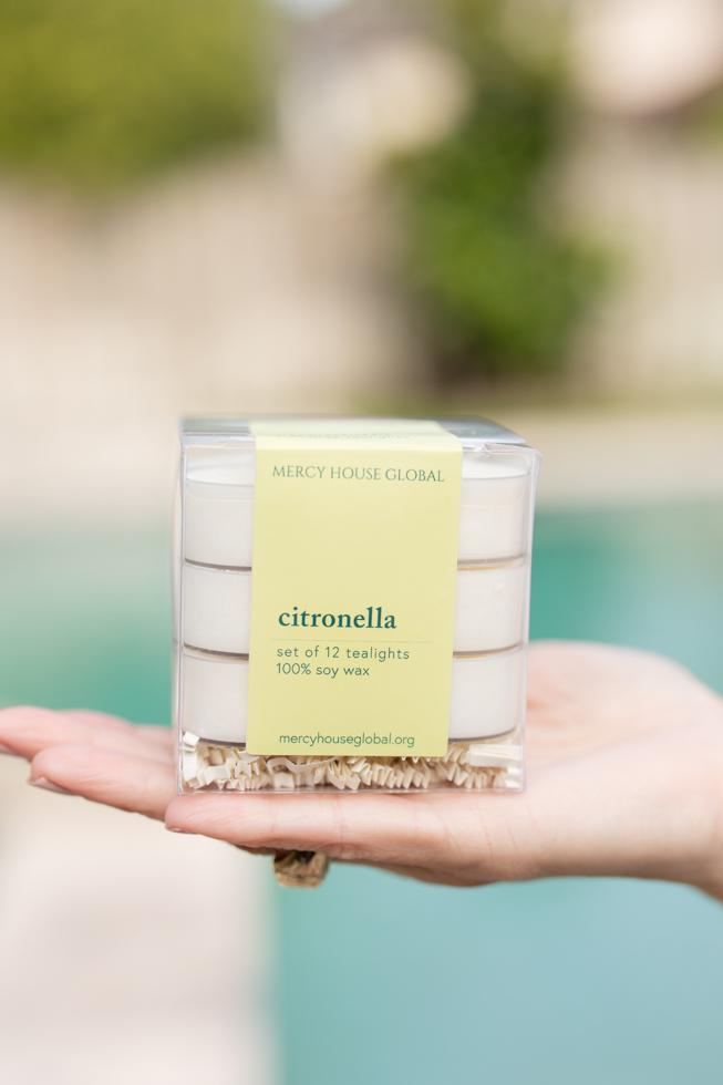 Brass Tealight Holders + FREE Citronella Tealights