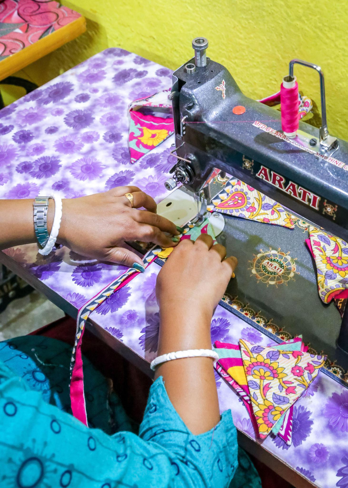 Kantha Triangle Bunting - Mercy House Global