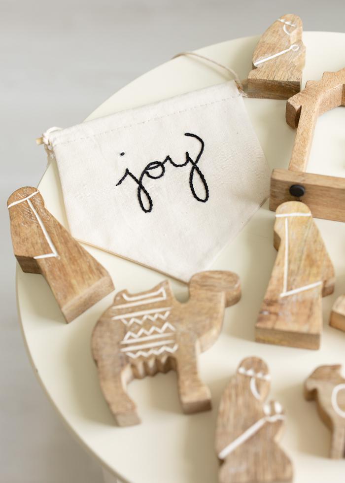 Hand-Carved Mango Wood Nativity | 10 pieces