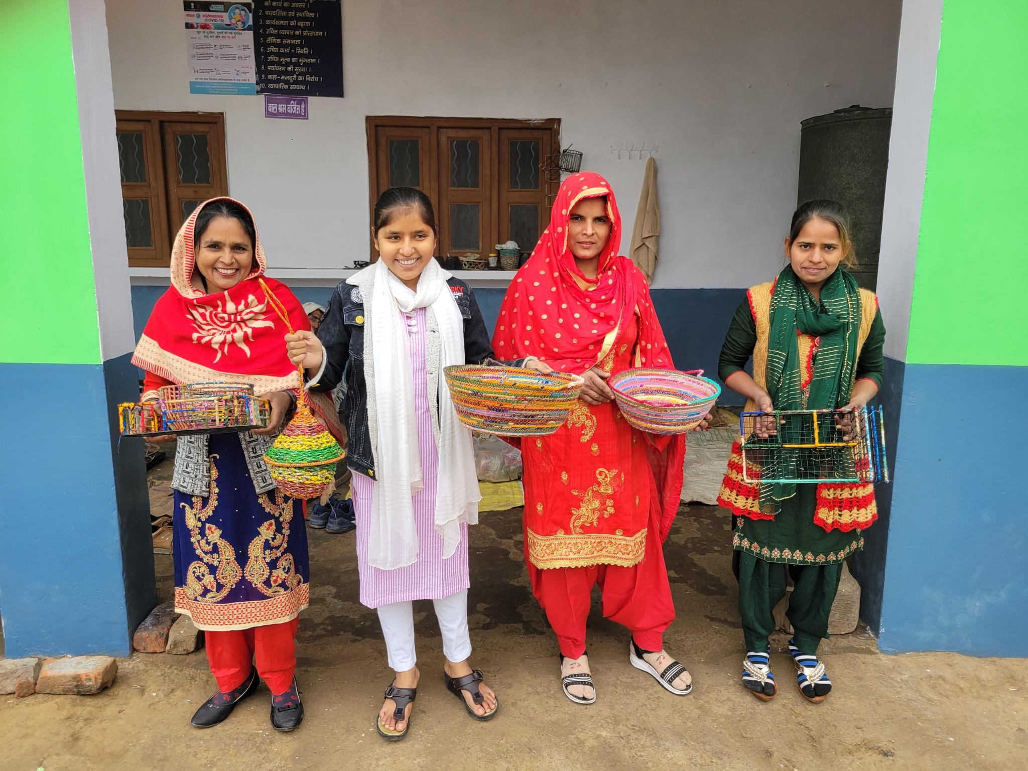 Recycled Sari Hanging Mirror Tray - Mercy House Global