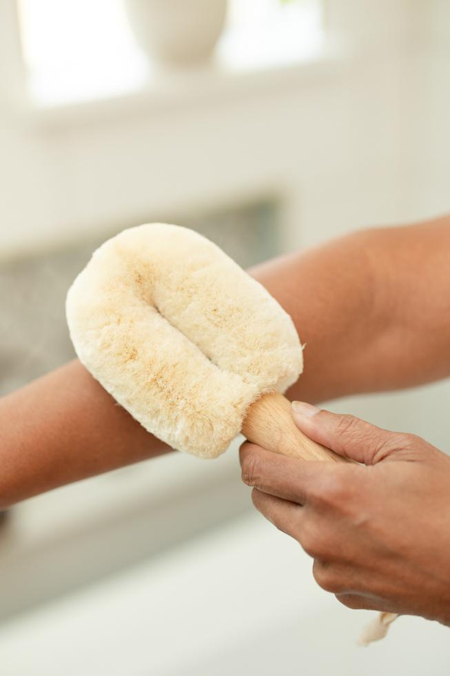 Mini Bath Bundle | Scrub Brush + Wooden Soap Saver - Mercy House Global