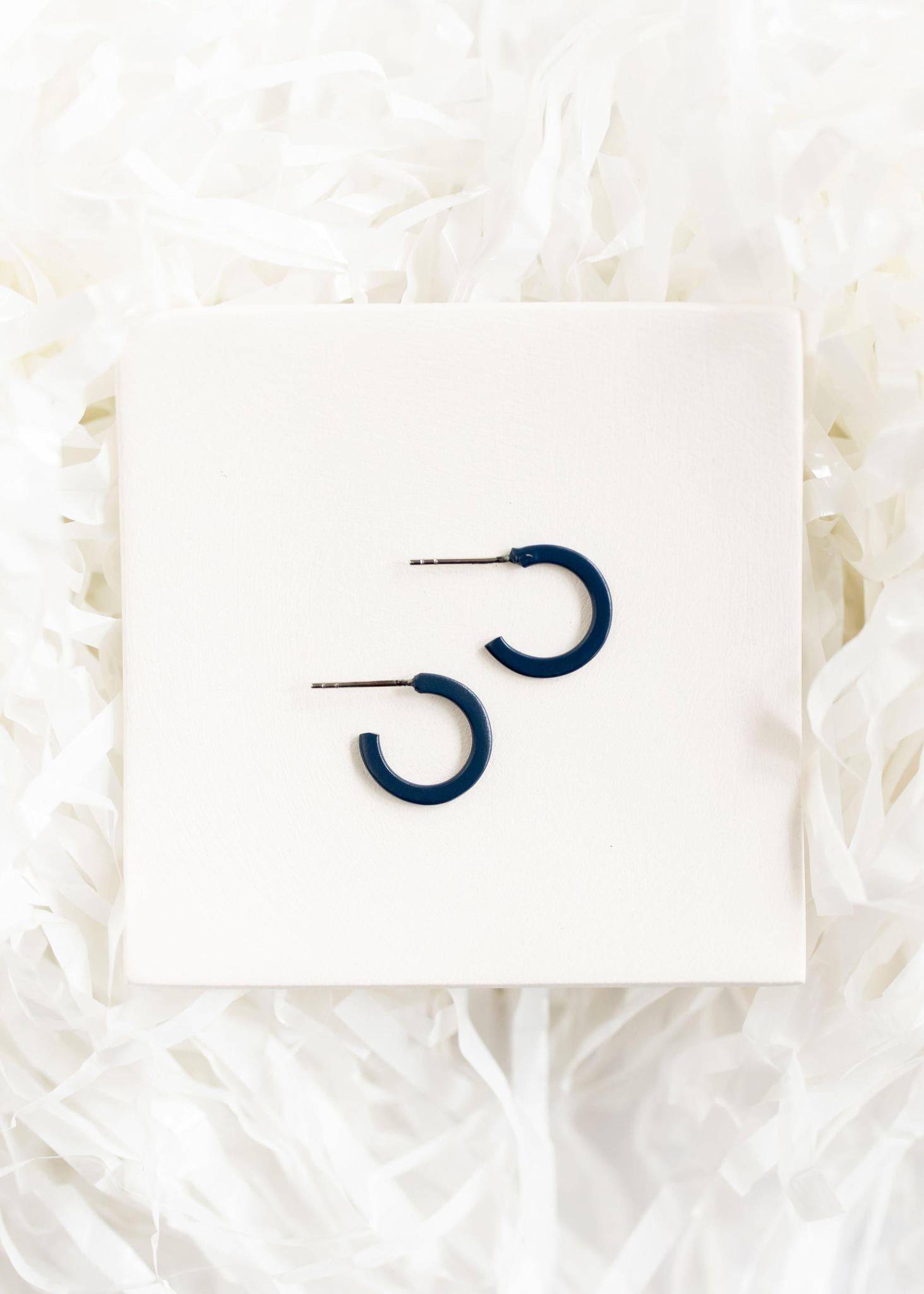 Navy | Small Game Day Hoops