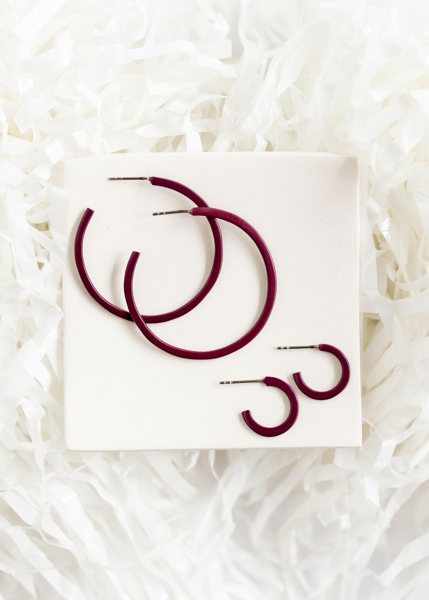 Maroon | Small Game Day Hoops