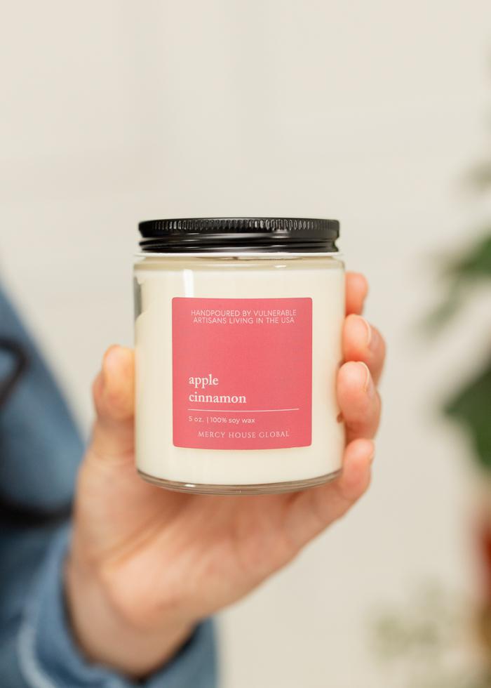 Apple Cinnamon Candle | 5 oz Glass Jar