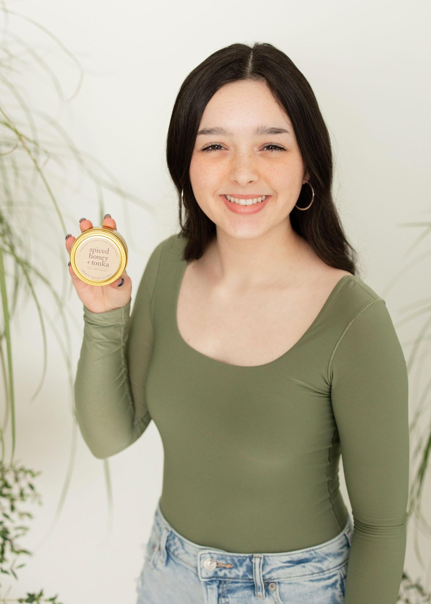 Spiced Honey & Tonka Candle | 3 oz Tin