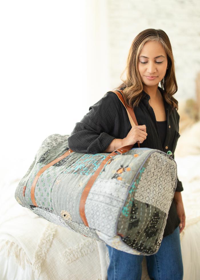 Sky Patchwork Duffel