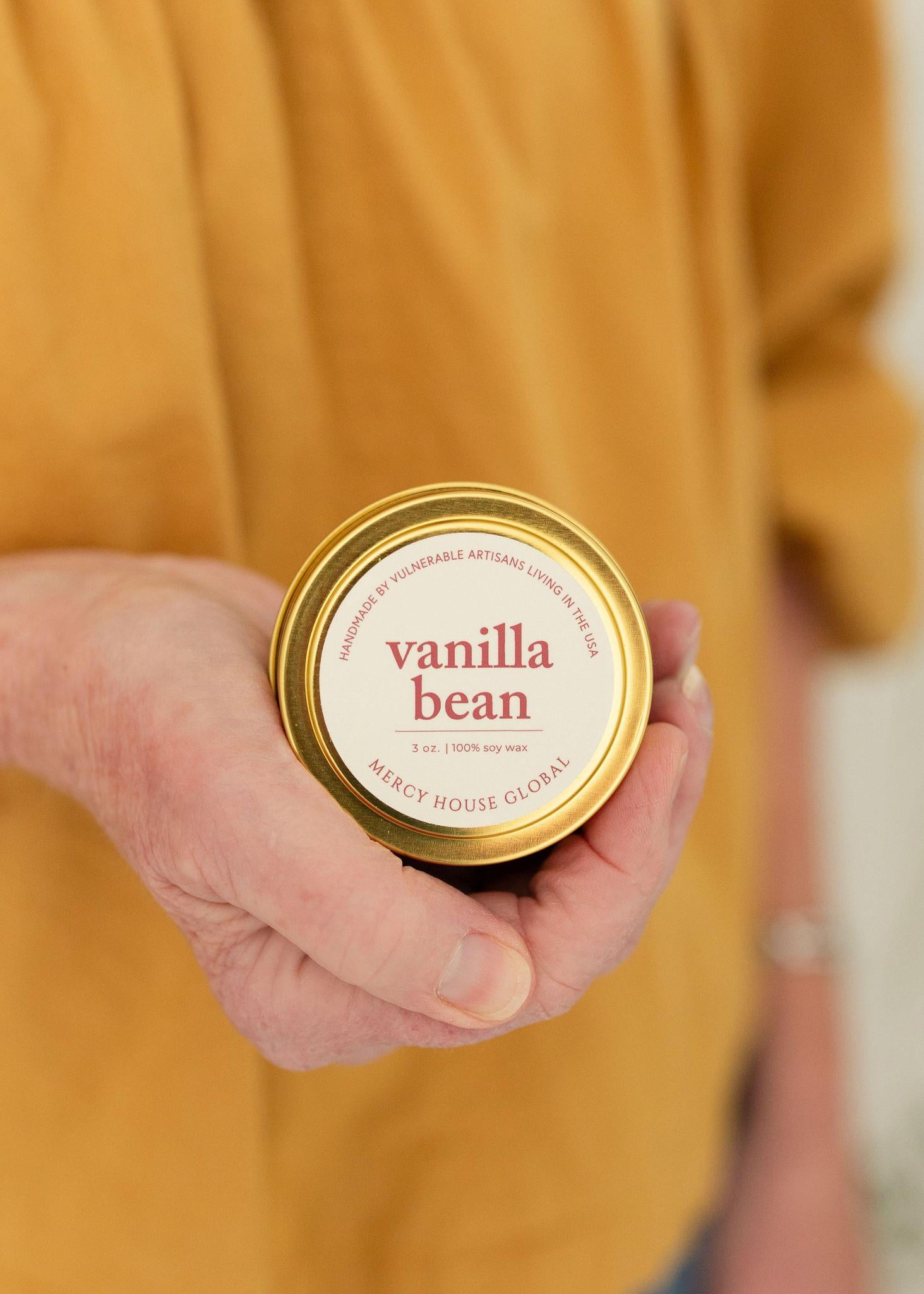 Vanilla Bean Candle | 3 oz. Tin - Mercy House Global