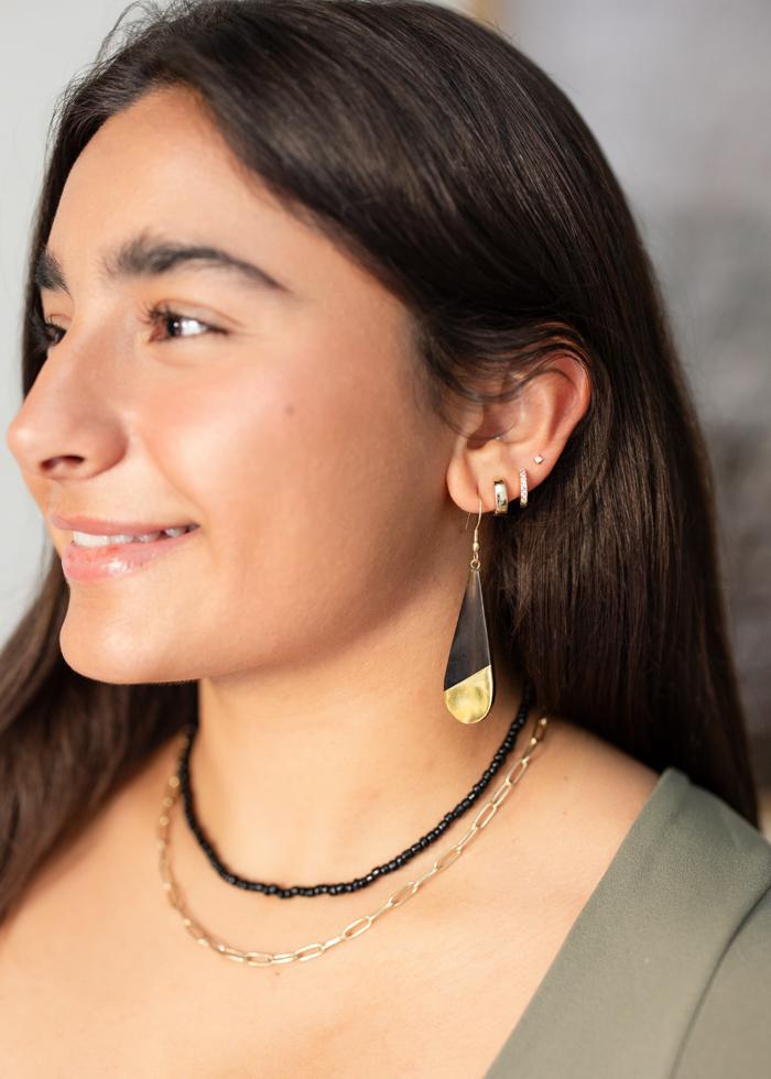 Midnight Teardrop Earrings - Mercy House Global