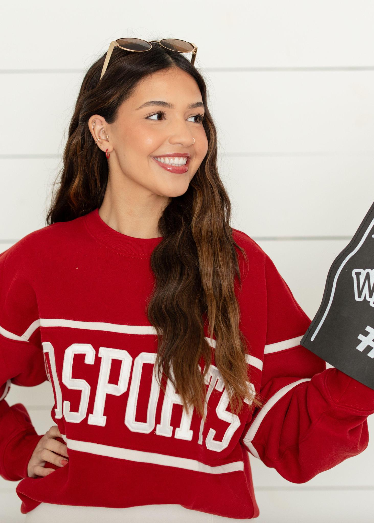 Red | Small Game Day Hoops