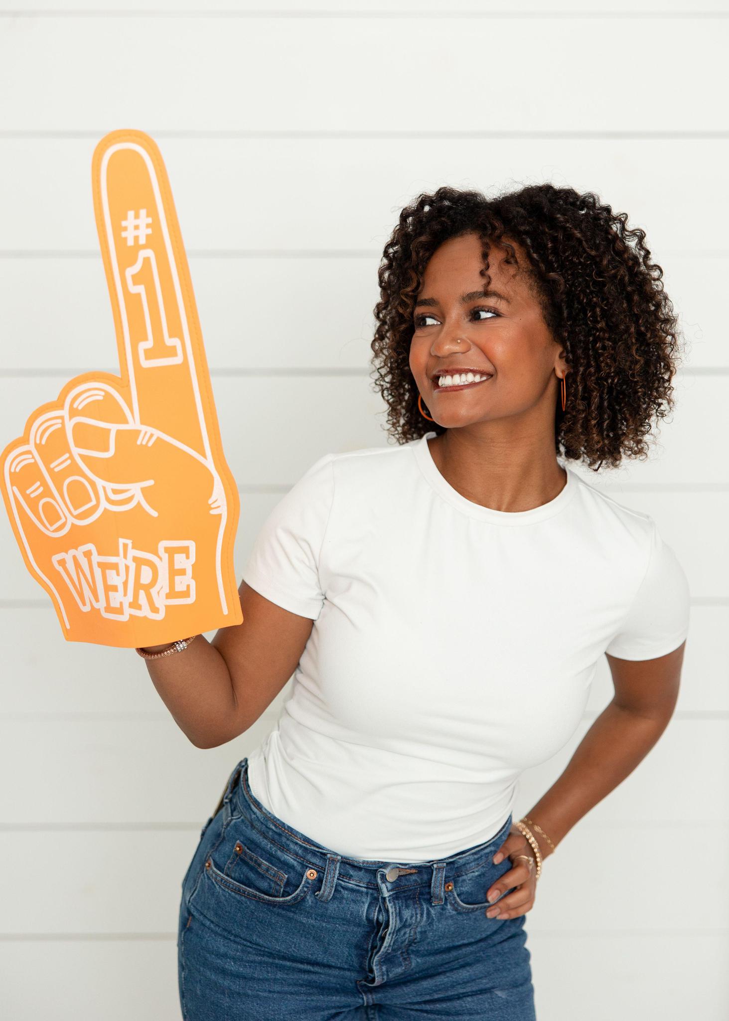 Orange | Medium Game Day Hoops