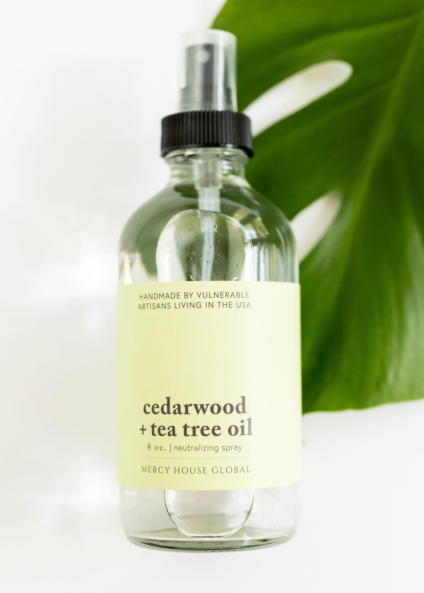 Cedarwood + Tea Tree Oil | 8 oz. Neutralizing Spray - Mercy House Global
