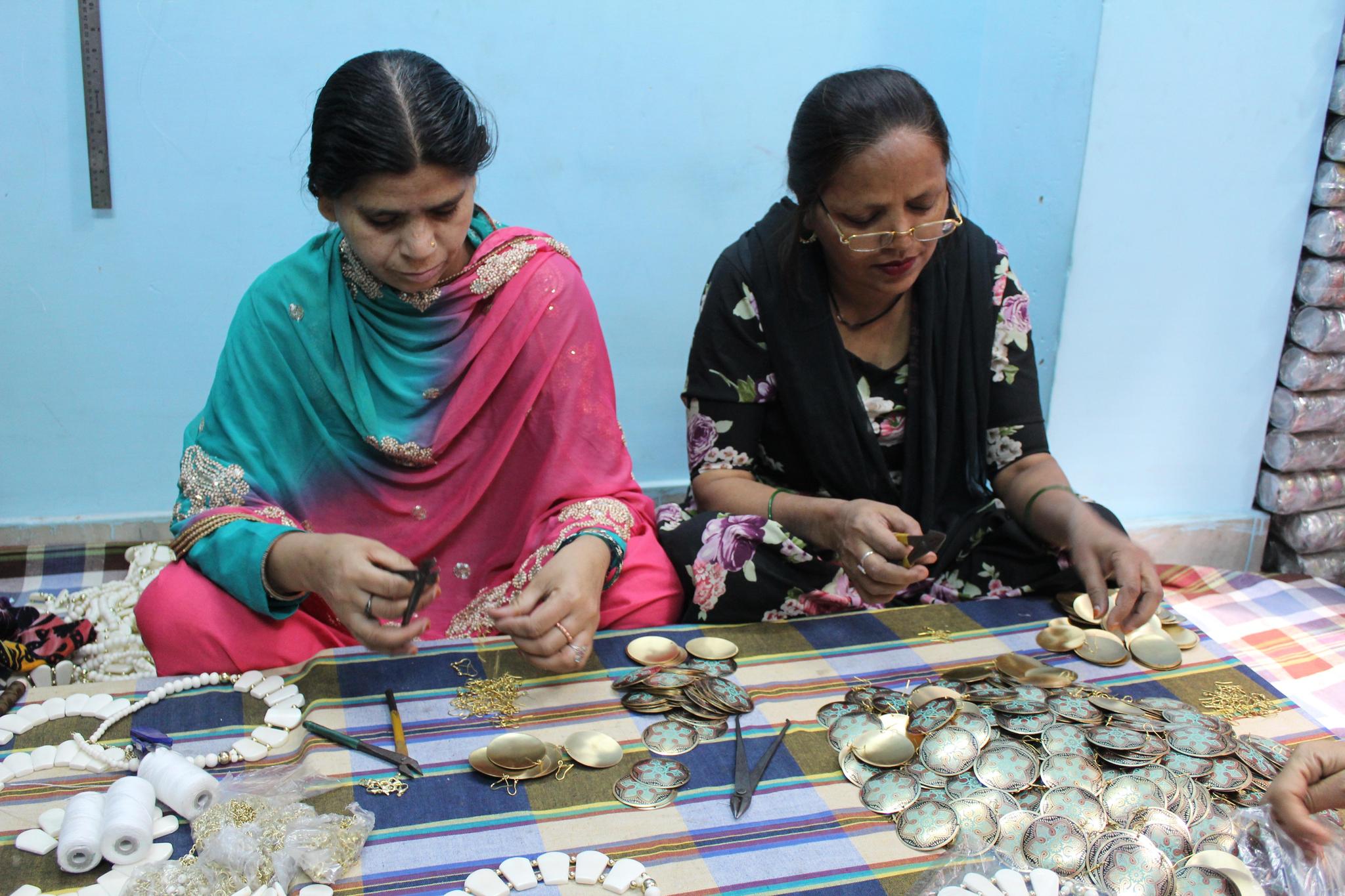 Diya Silver Stud + Hoop Earring Set - Mercy House Global